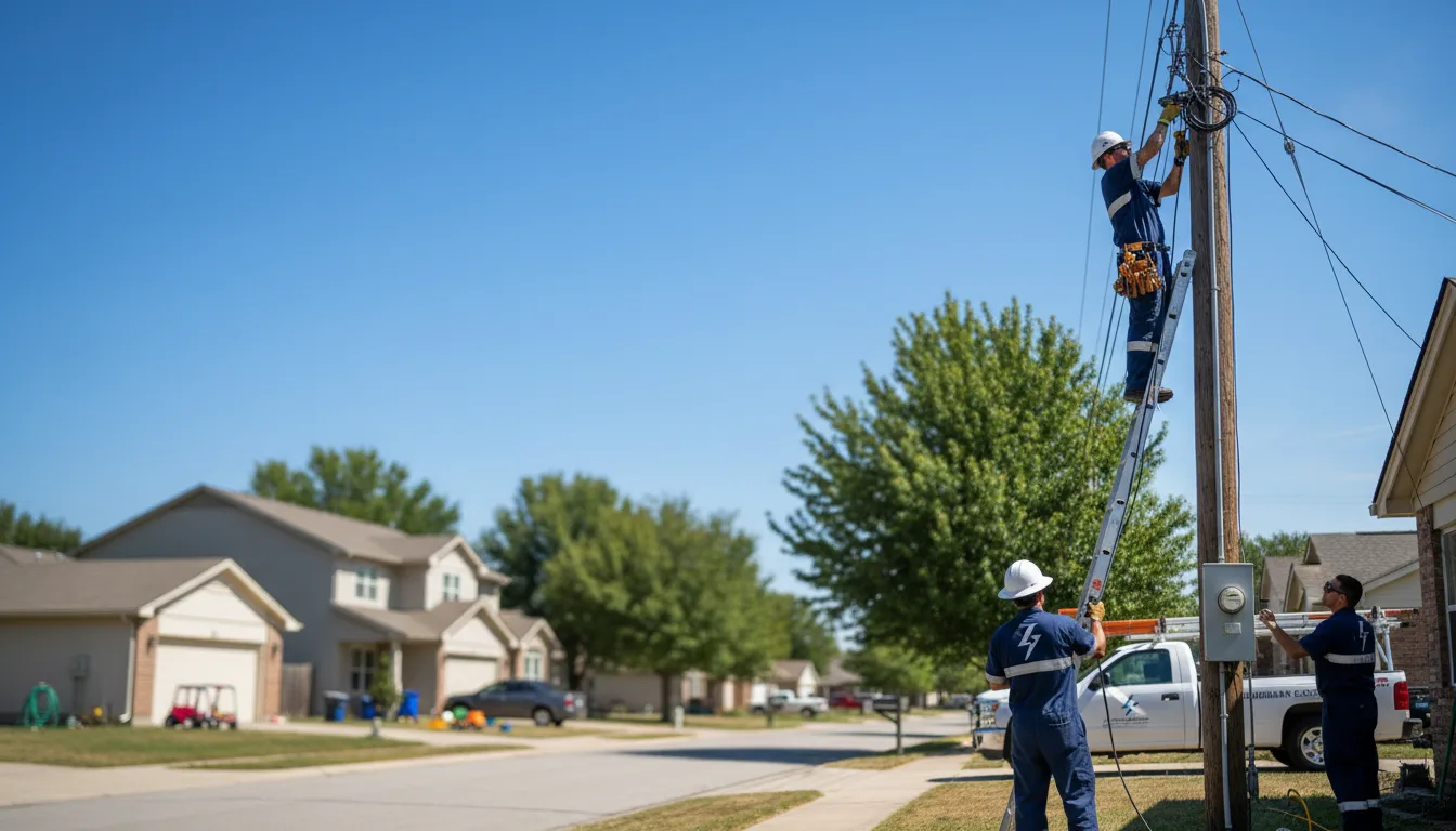 Residential electrician providing installation services in Elmendorf, TX